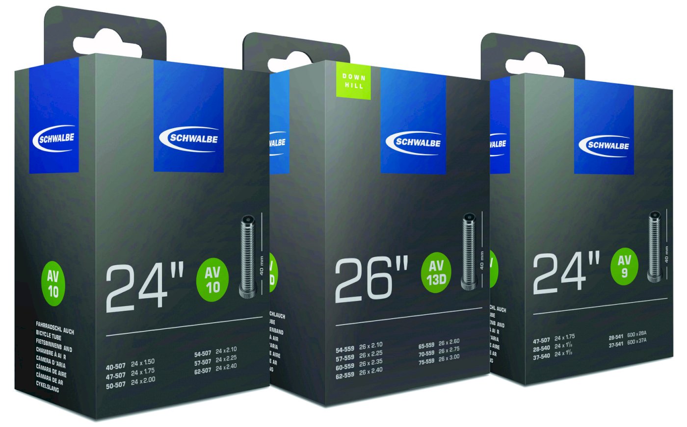 Schwalbe Air Plus – Chambre à Air AV7 Increvable Pour Vélo électrique Et Cargo, 40/62-406
